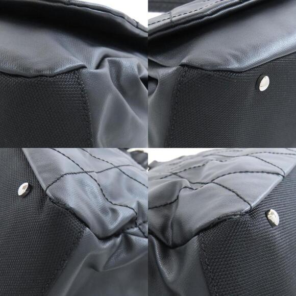 CHANEL Black Coated Canvas Shoulder Bag - Picture 10 of 11